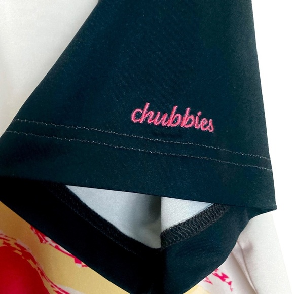 CHUBBIES Performance Polo Shirt in Tennis Match Pale Dove Gray & Black - Picture 6 of 7